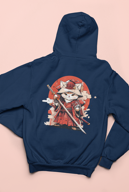 The Legendary Samurai Cat Zip Hoodie