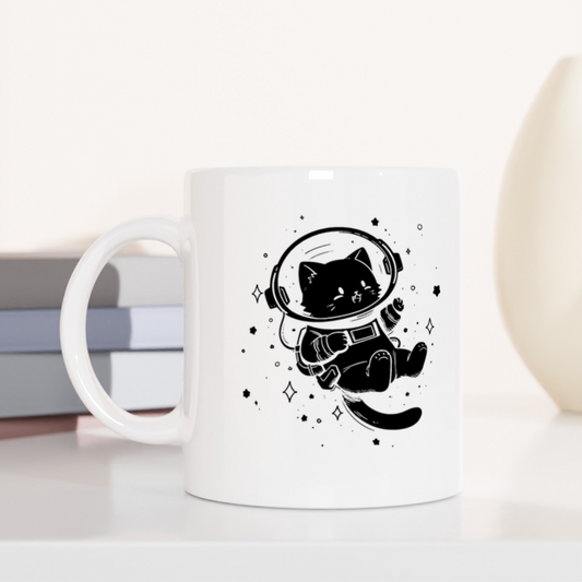 Galactic Cat Explorer Coffee Mug
