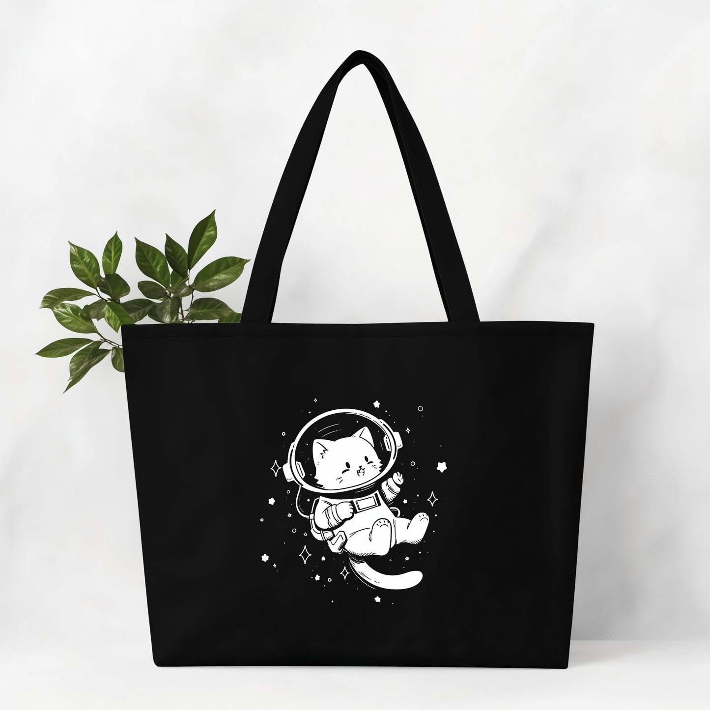 Galactic Cat Explorer Jumbo Tote