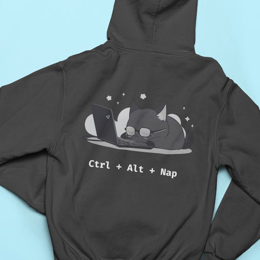 Ctrl + Alt + Nap Zip Hoodie
