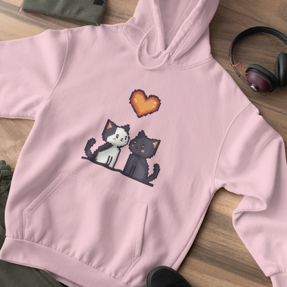 Pixel Pawfect Love Hoodie