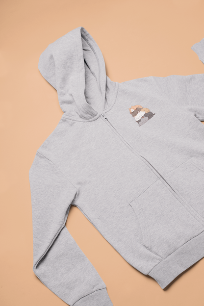 Purrfect Pile-Up Zip Hoodie