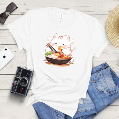 Happy Cat Ramen Feast T-Shirt