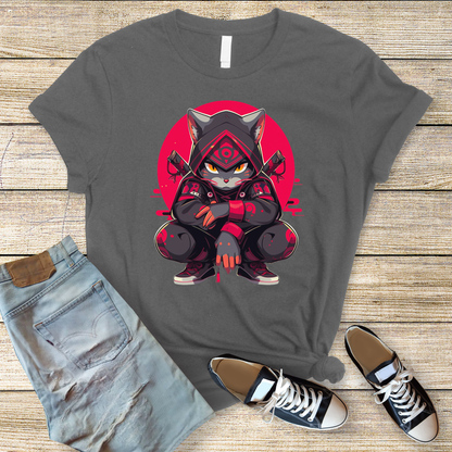 Ninja Cat Strikes T-Shirt