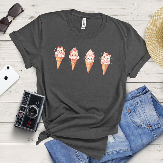 Cat Cones Long T-Shirt