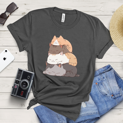 Kawaii Purrfect Pile-Up T-Shirt