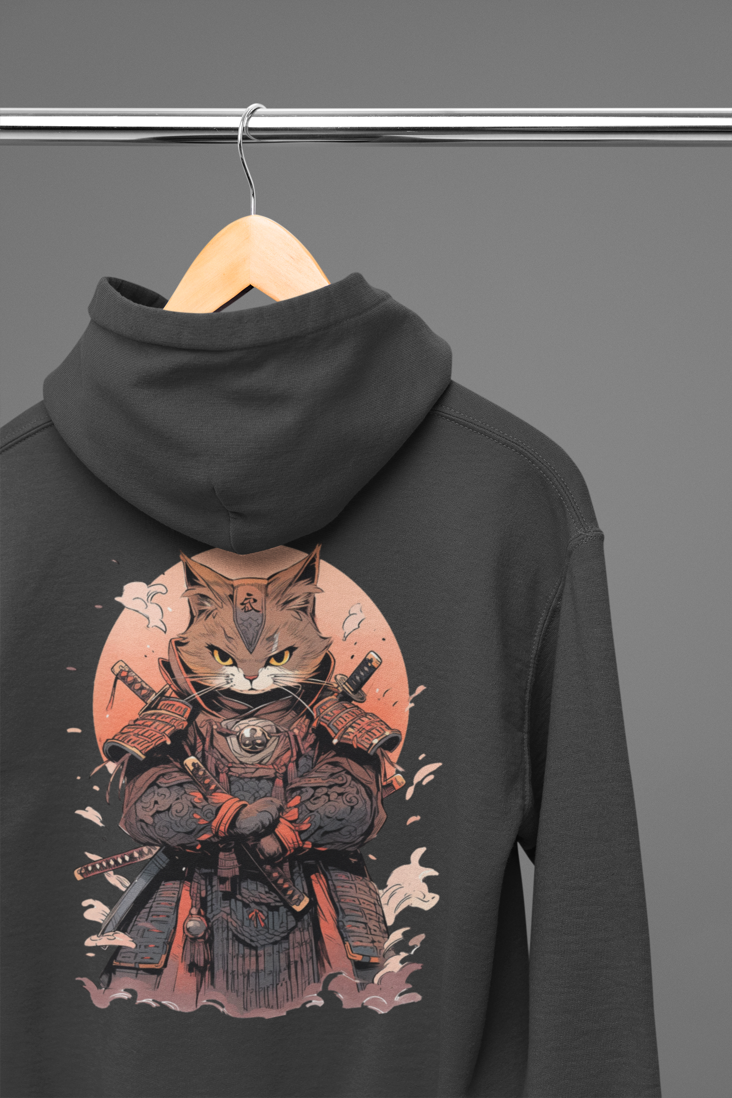 Black Cat Samurai Hoodie: Embrace the Feline Warrior Spirit!