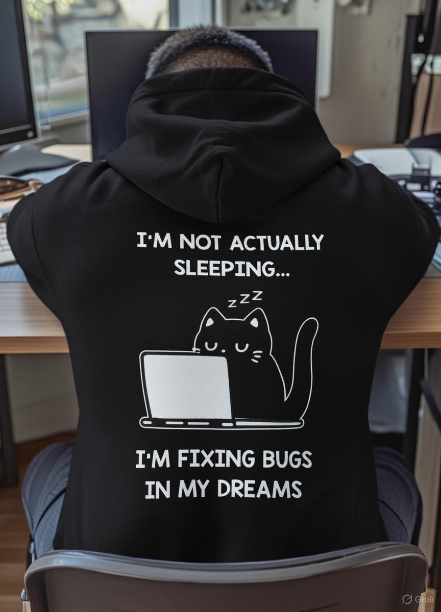 I'm Fixing Bugs in My Dreams Hoodie – OsakaCat