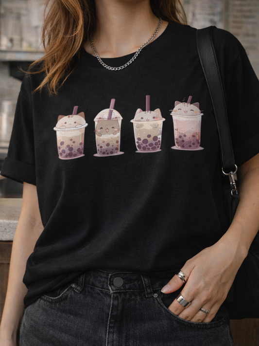 Boba Cat Party T-Shirt