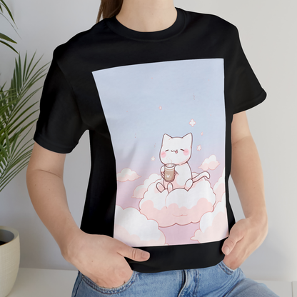 Coffee Sipper Sky Cat T-Shirt