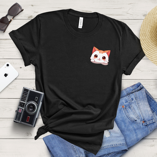 Tabby in My Pocket: Cute Cat T-Shirt