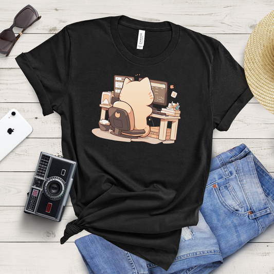 Tech-Savvy Cat T-Shirt