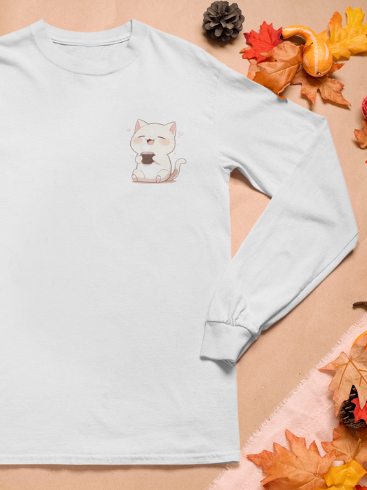 Meow-licious Mornings Long Sleeve Tee