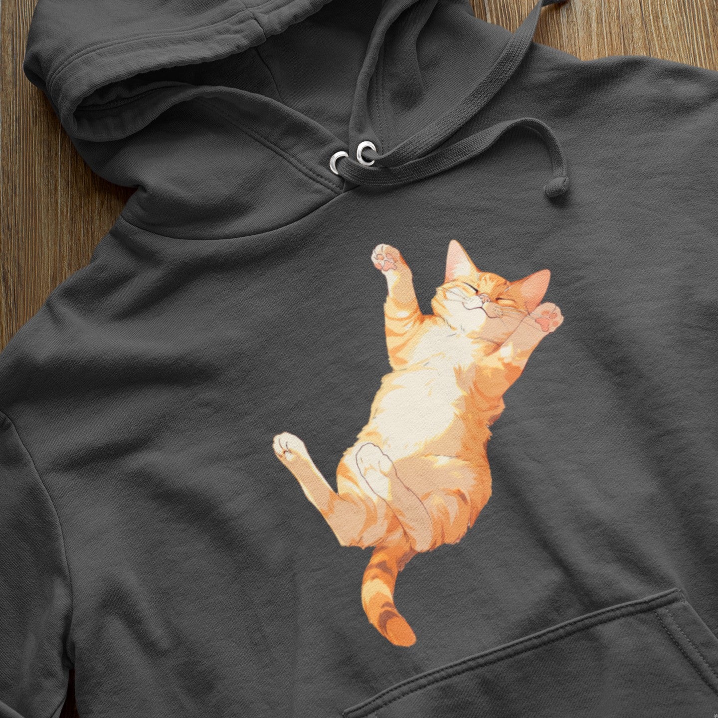 Orange cat hoodie shop