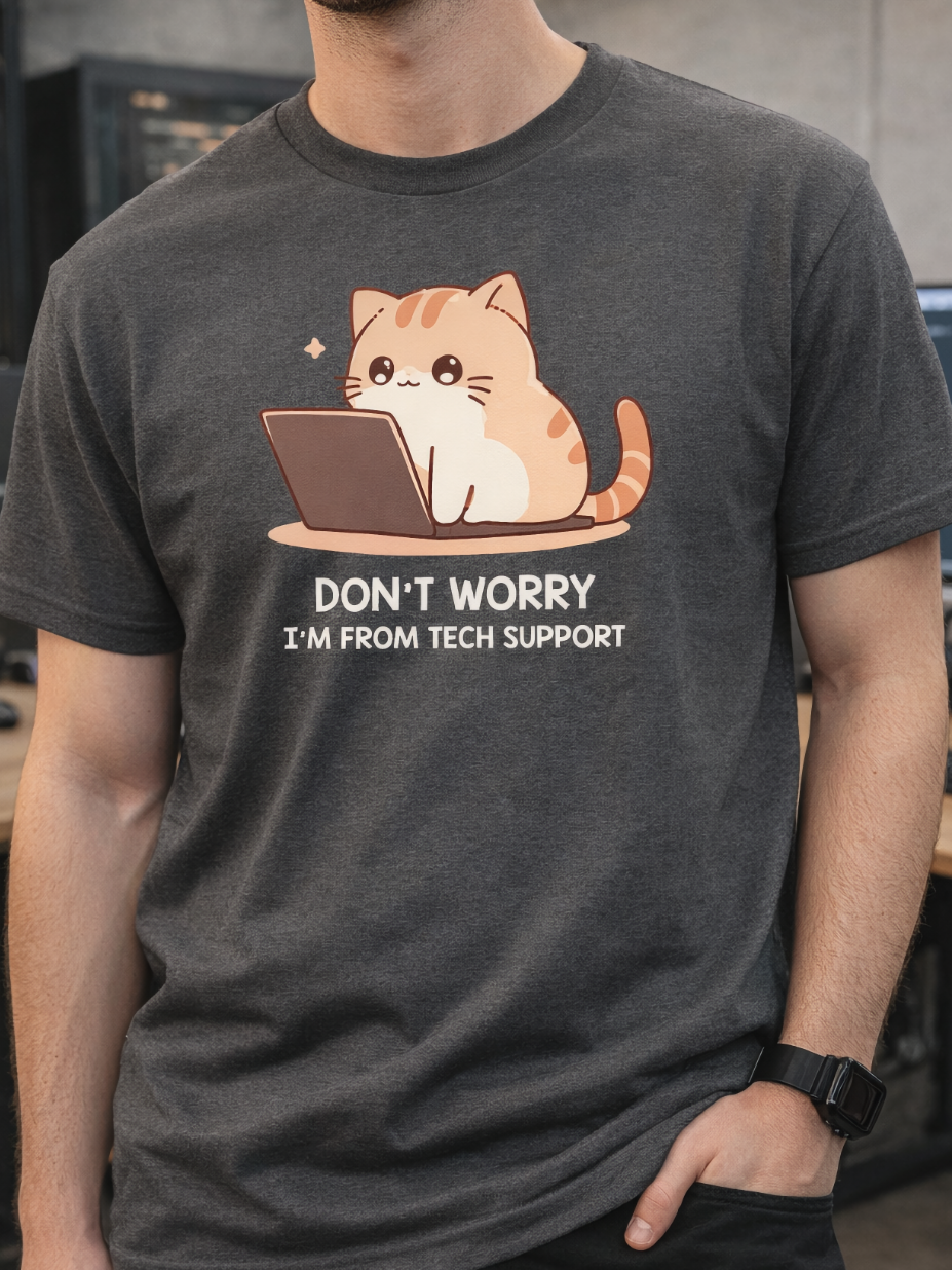 Tech Support Kitty T-Shirt