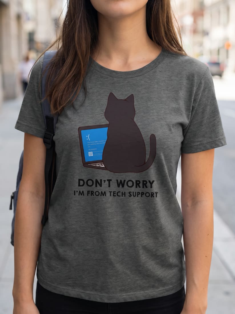 CatStrike Blue Screen T-Shirt