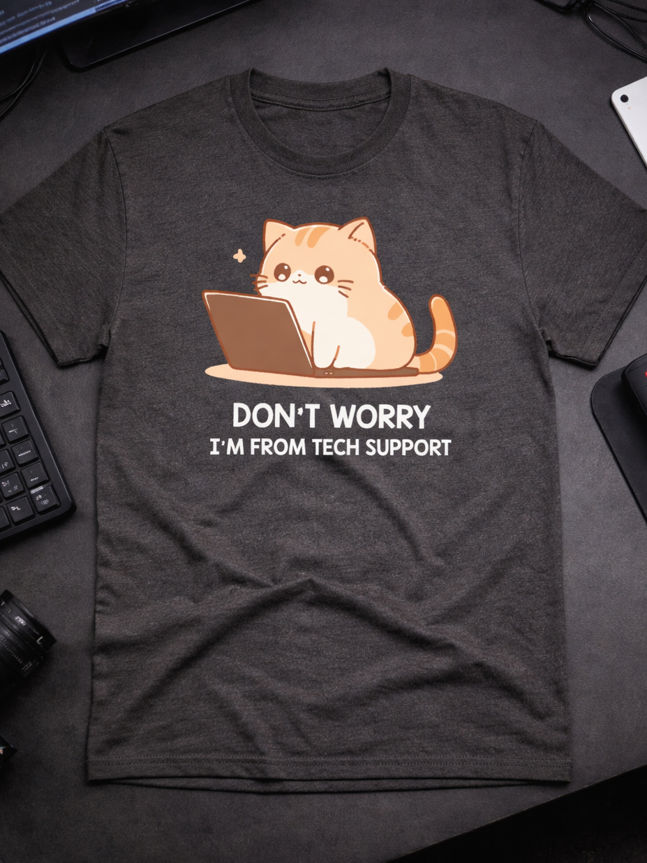 Tech Support Kitty T-Shirt