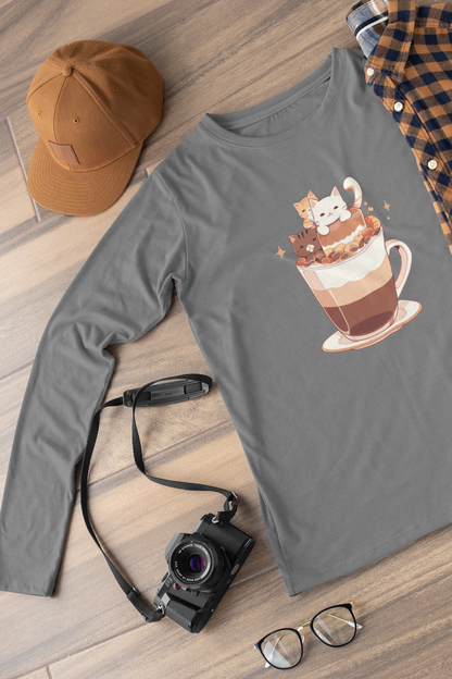 Catpuccino Crew Long Sleeve Tee