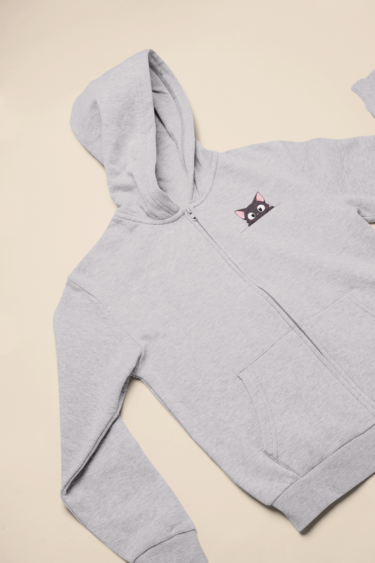 Purrfect Pocket Pal Zip Hoodie