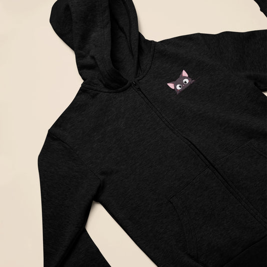 Purrfect Pocket Pal Zip Hoodie
