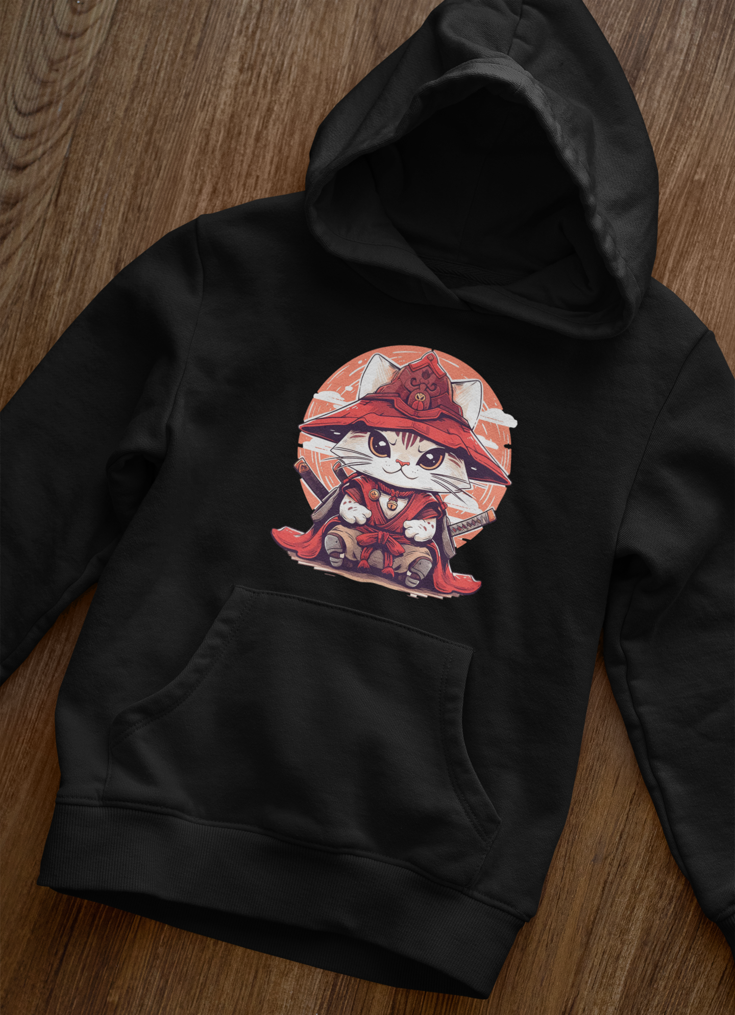 Katana Kitty: The Samurai Cat Hoodie