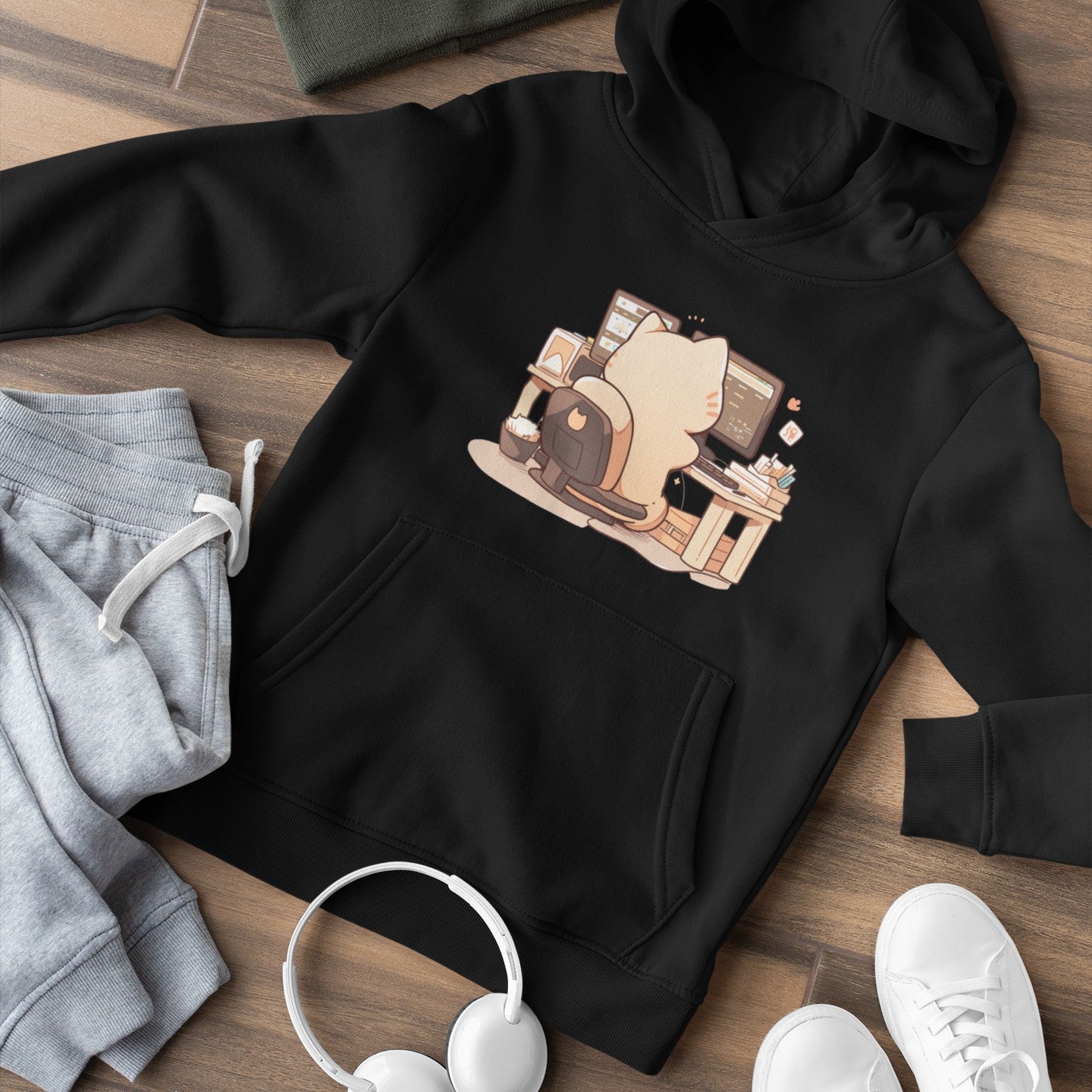 Tech Savvy Cat Hoodie