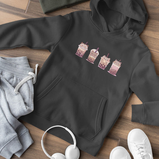 Boba Cat Party Hoodie