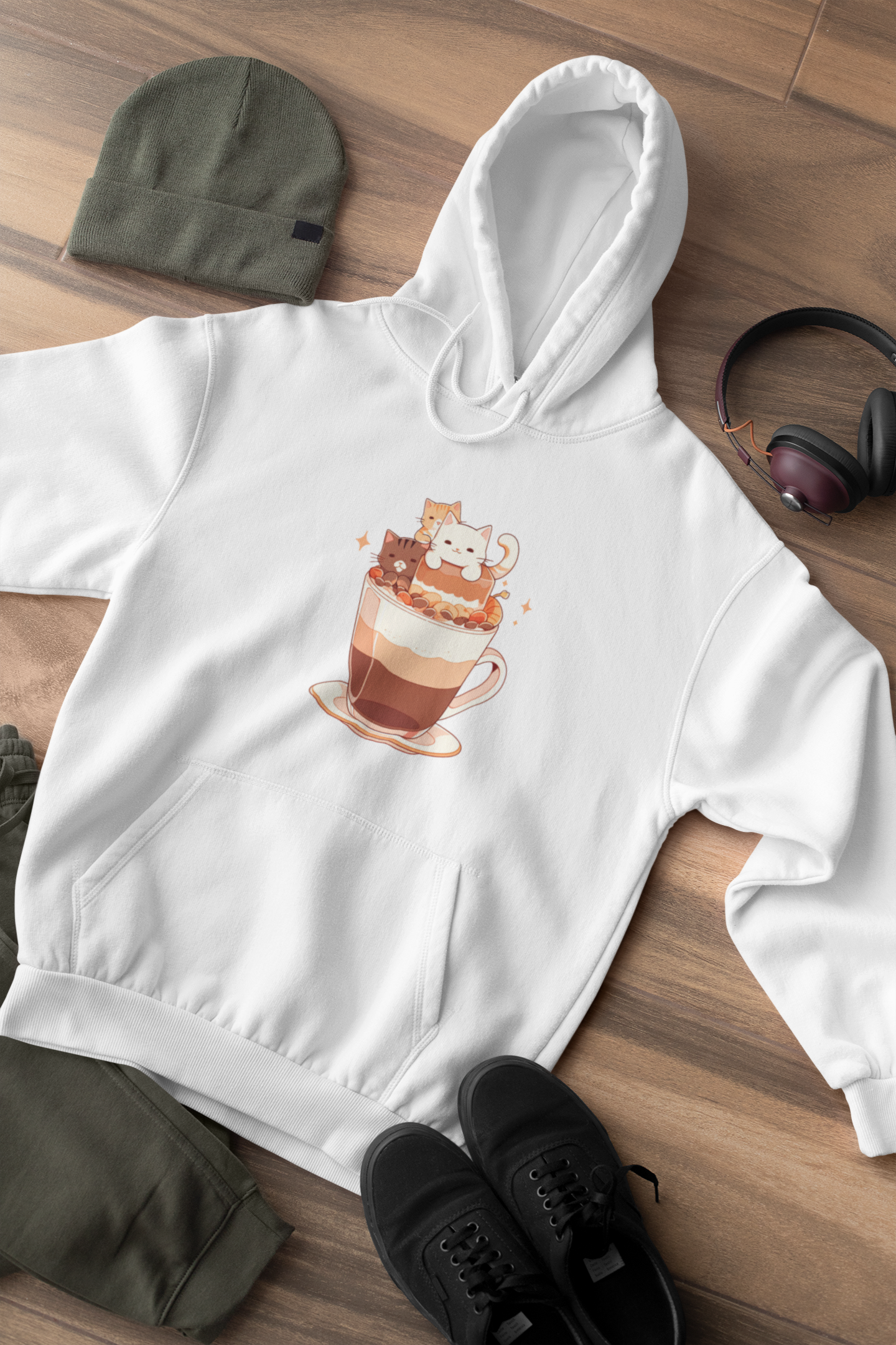 Catpuccino Crew Hoodie