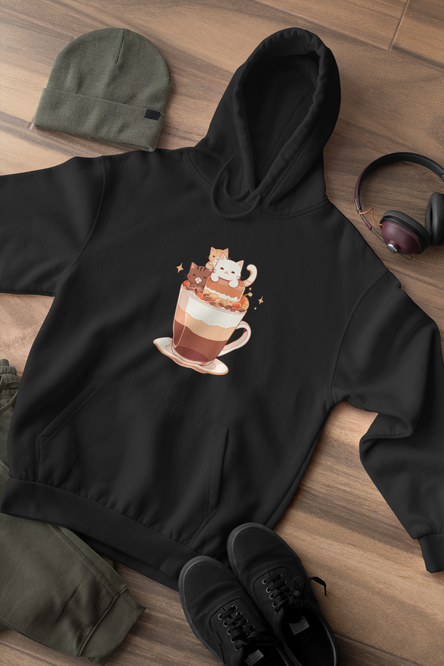 Catpuccino Crew Hoodie