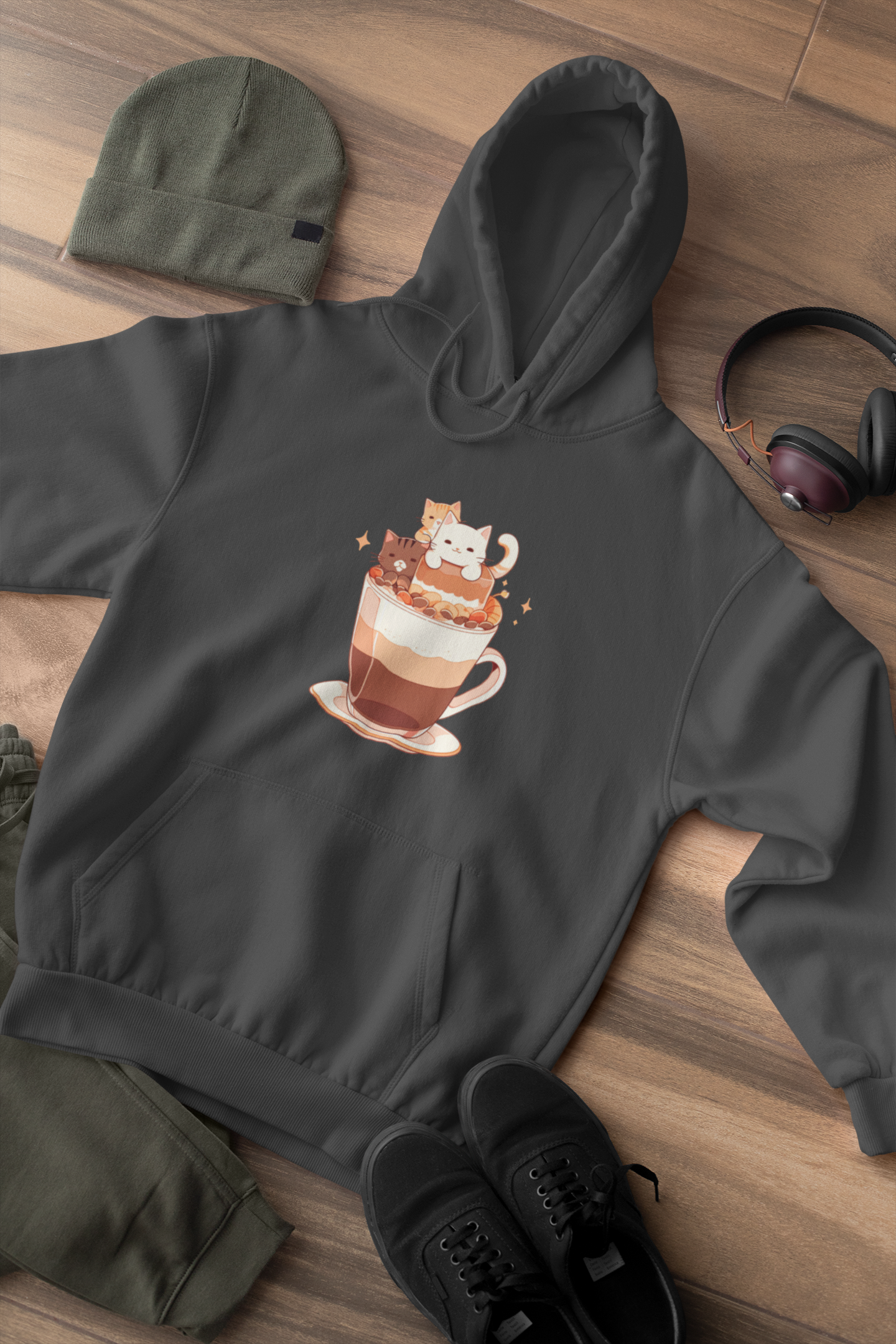 Catpuccino Crew Hoodie