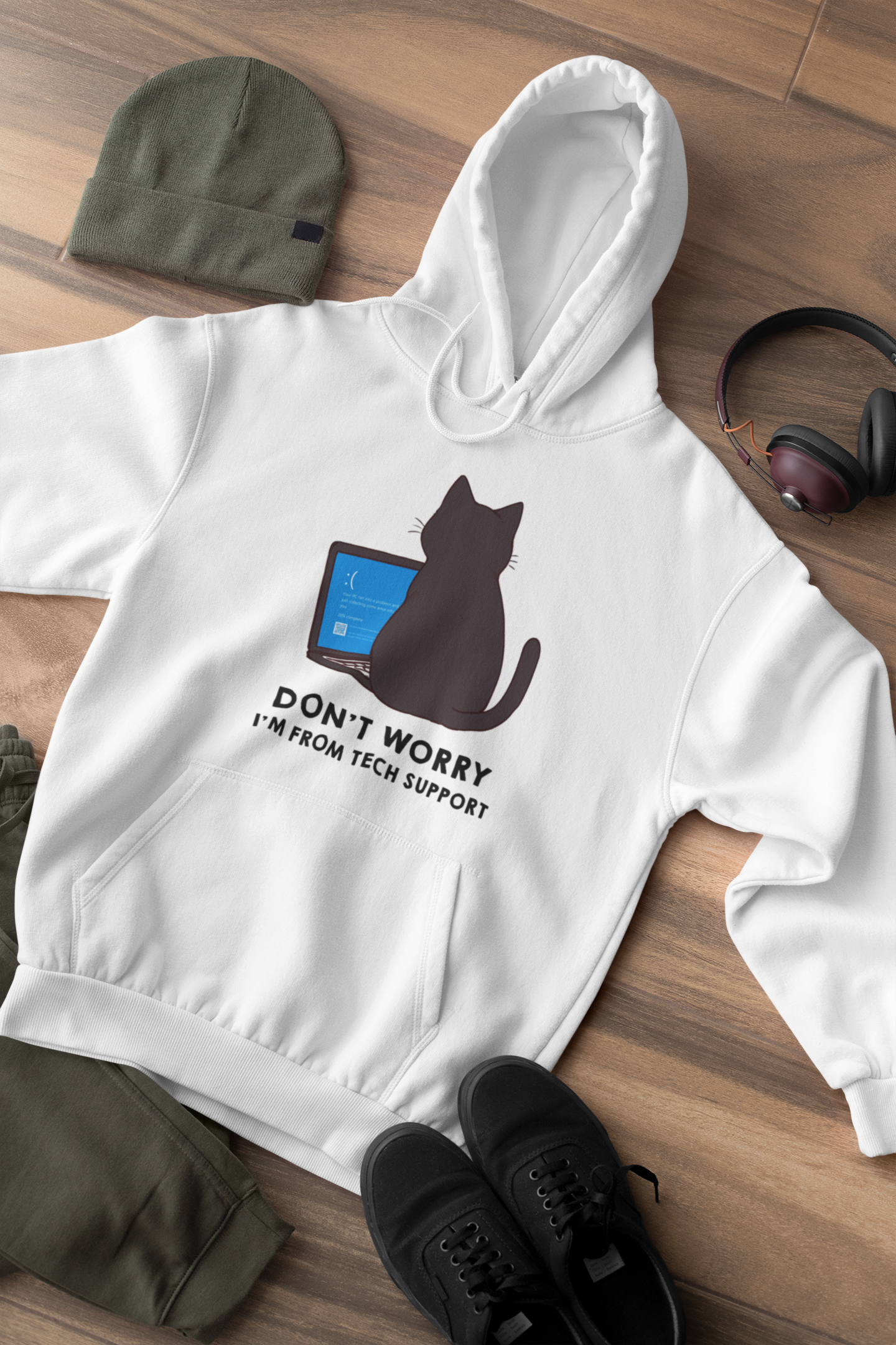 CatStrike Blue Screen Hoodie