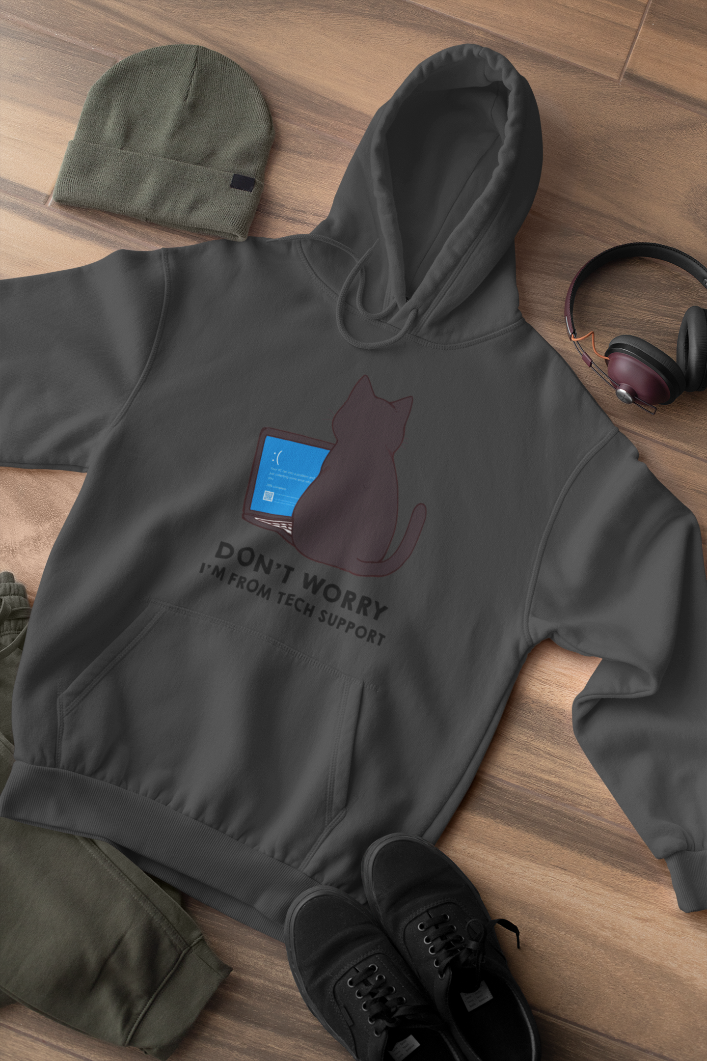 CatStrike Blue Screen Hoodie