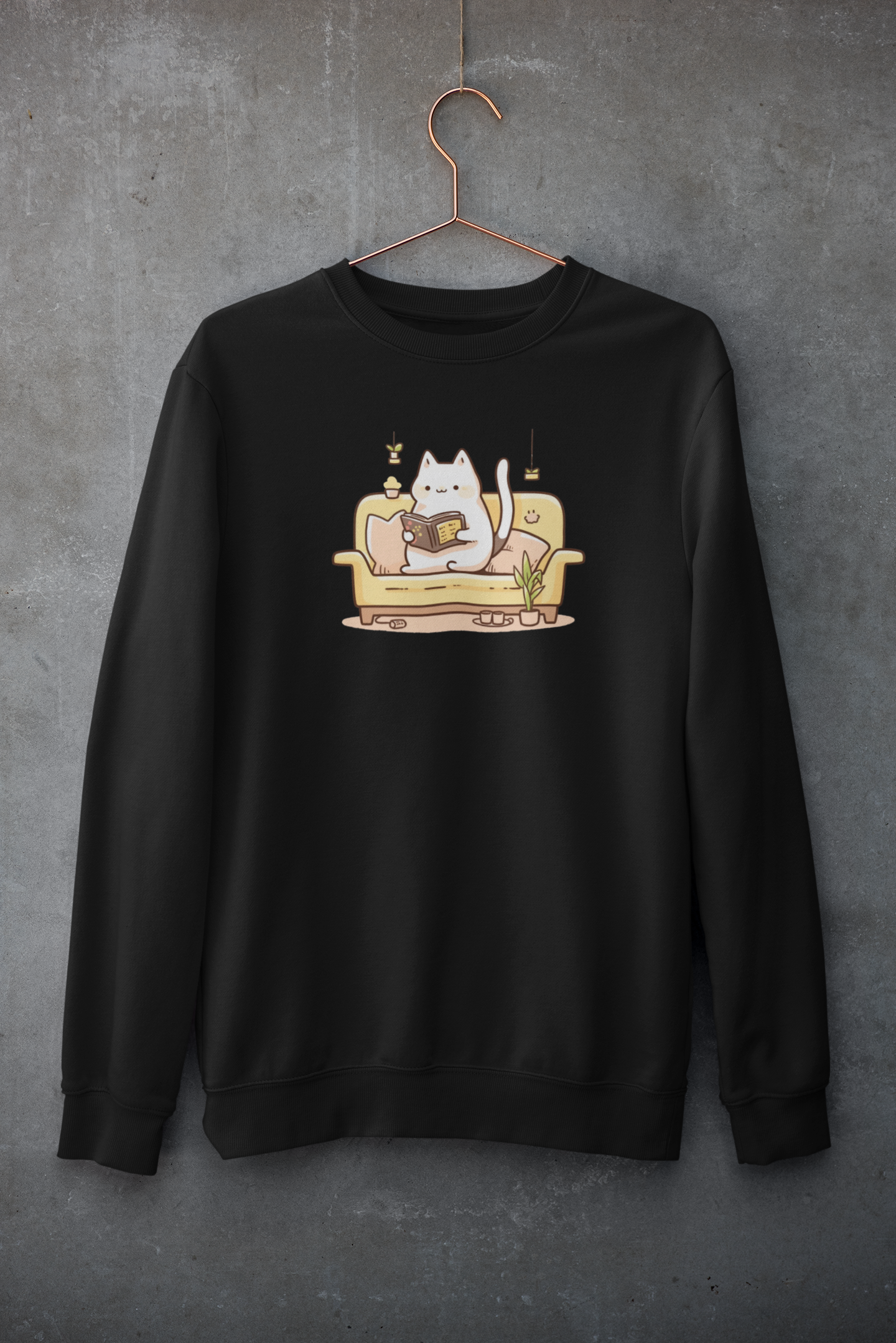 Bookworm Kitty Sweatshirt