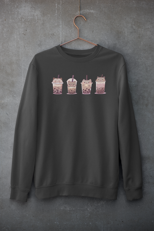 Boba Cat Party Sweatshirt