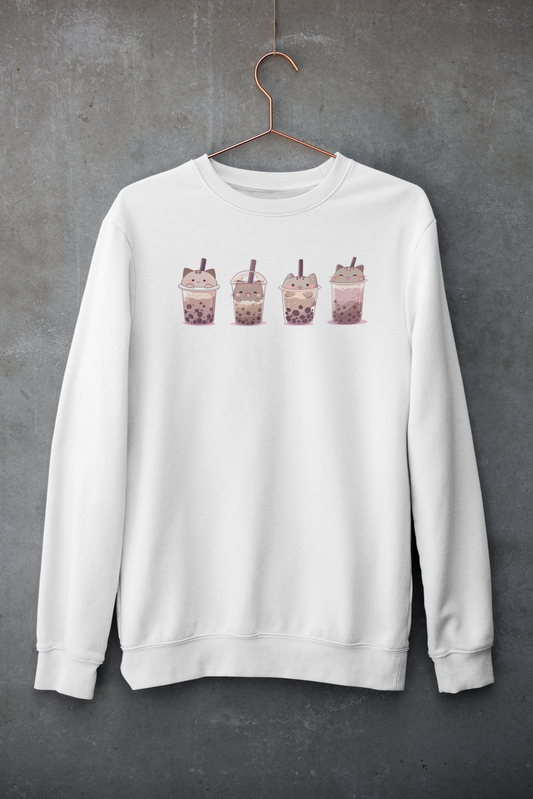 Boba Cat Party Sweatshirt