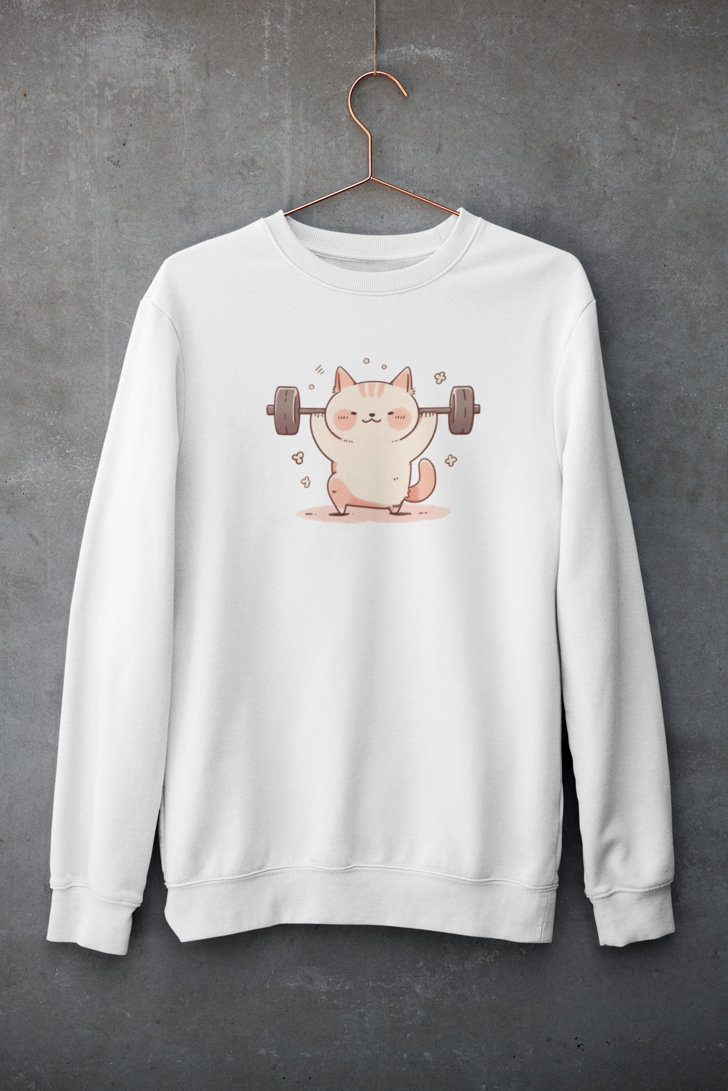 Purrfectly Strong Cat Sweatshirt