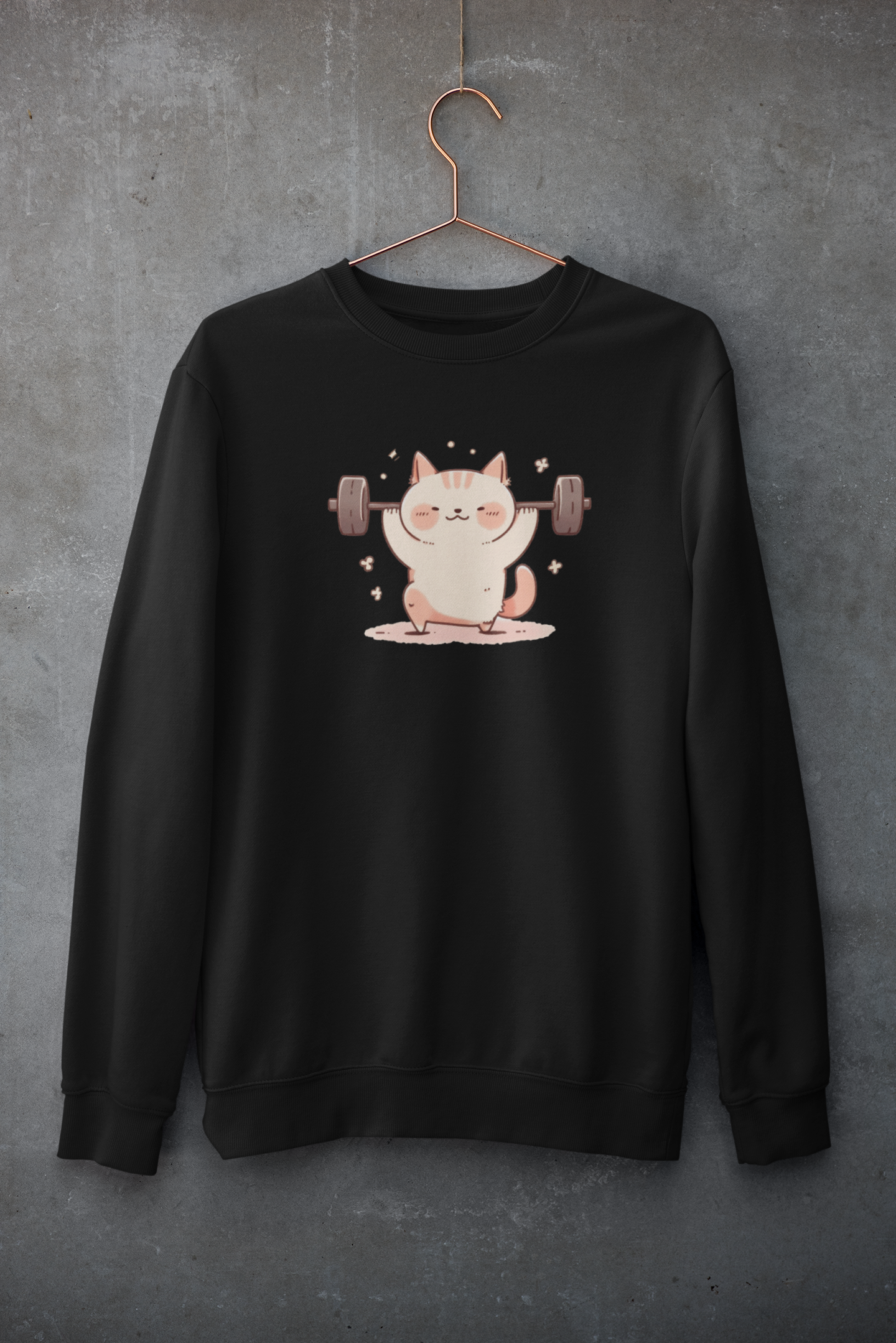 Purrfectly Strong Cat Sweatshirt