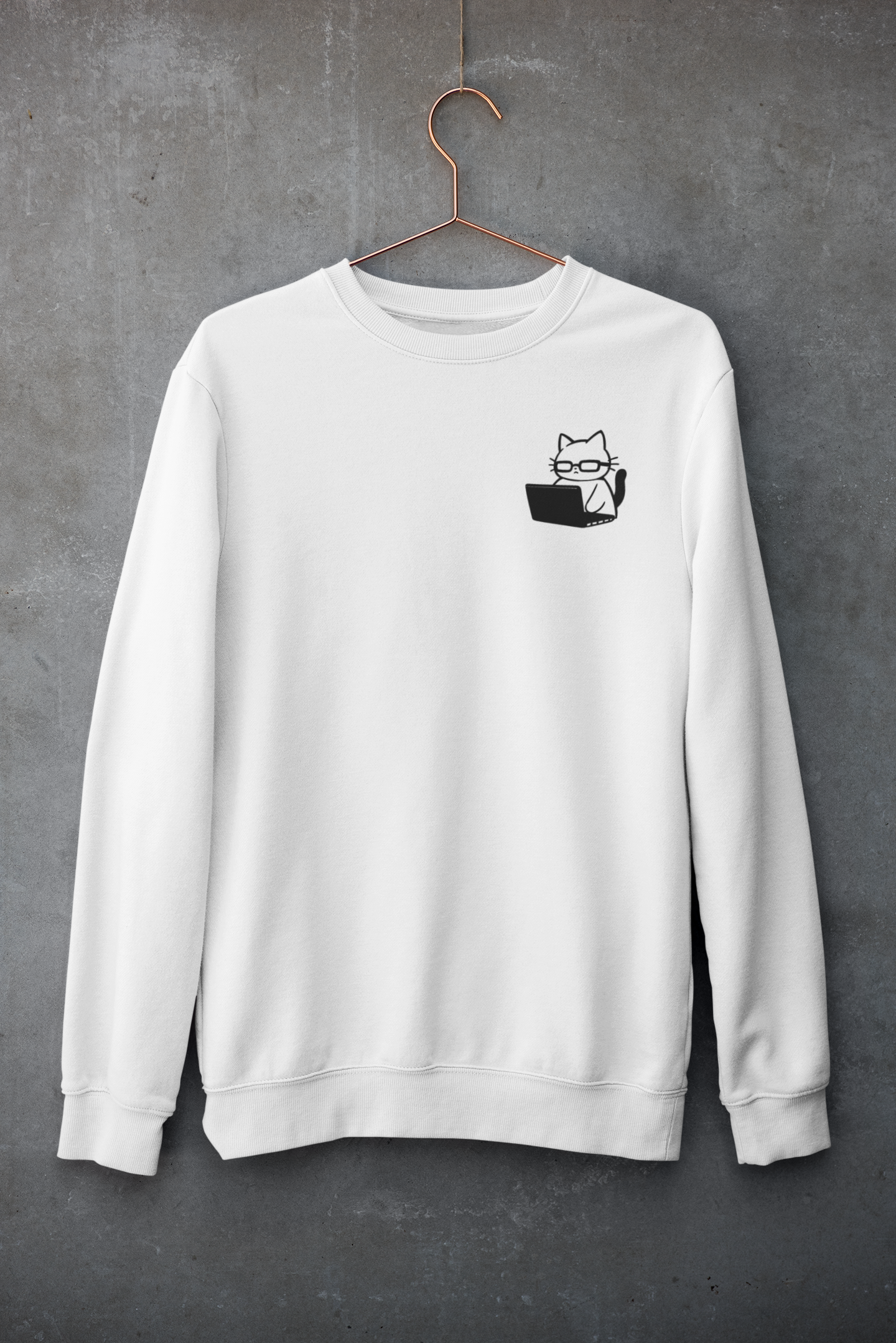 Nerd Cat Work Mode Sweatshirt