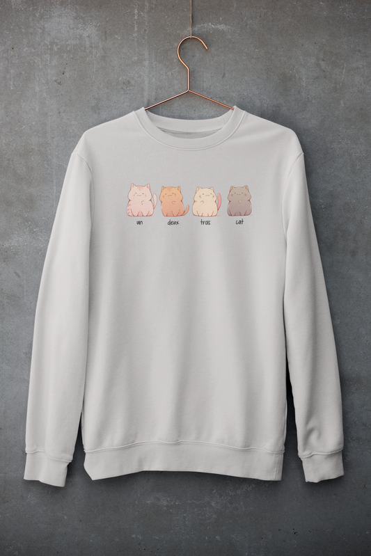 Un, Deux, Trois, Cat Sweatshirt