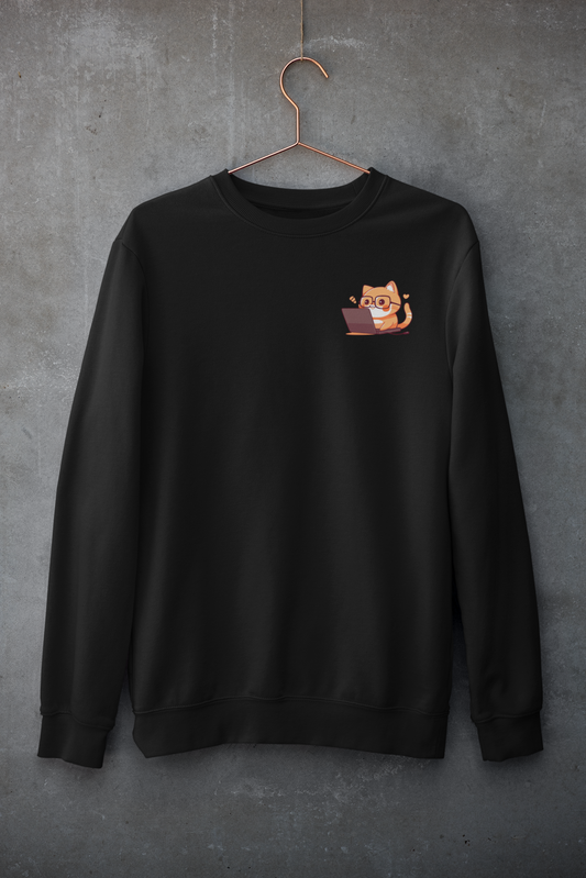 Nerd Tabby Workaholic Sweatshirt