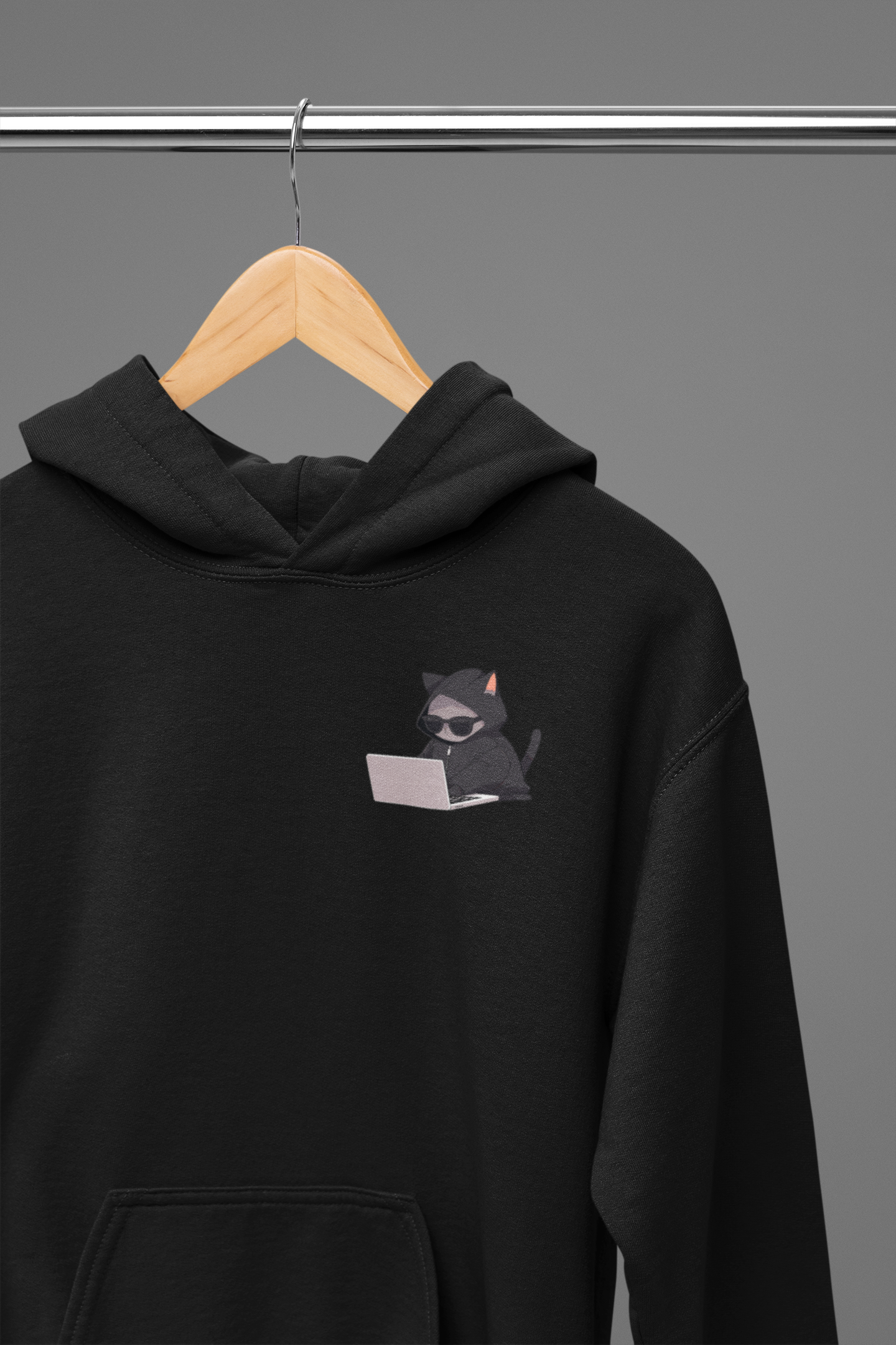 Cool Cat Hacker Hoodie