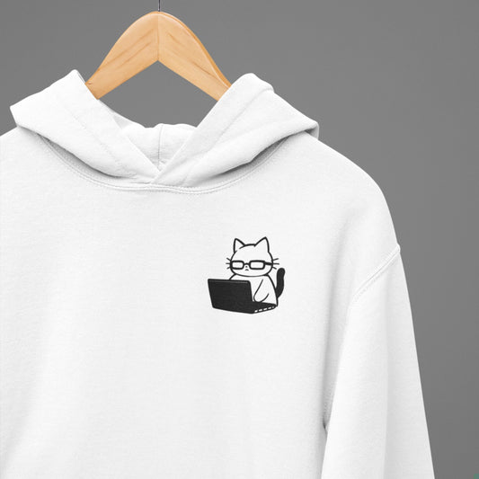 Nerd Cat Work Mode Hoodie