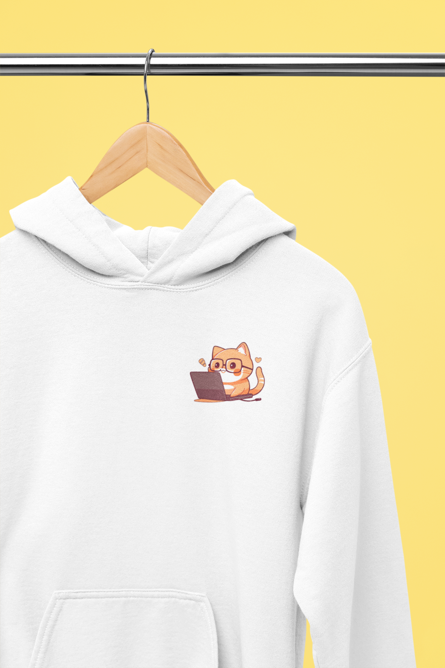 Nerd Tabby Workaholic Hoodie