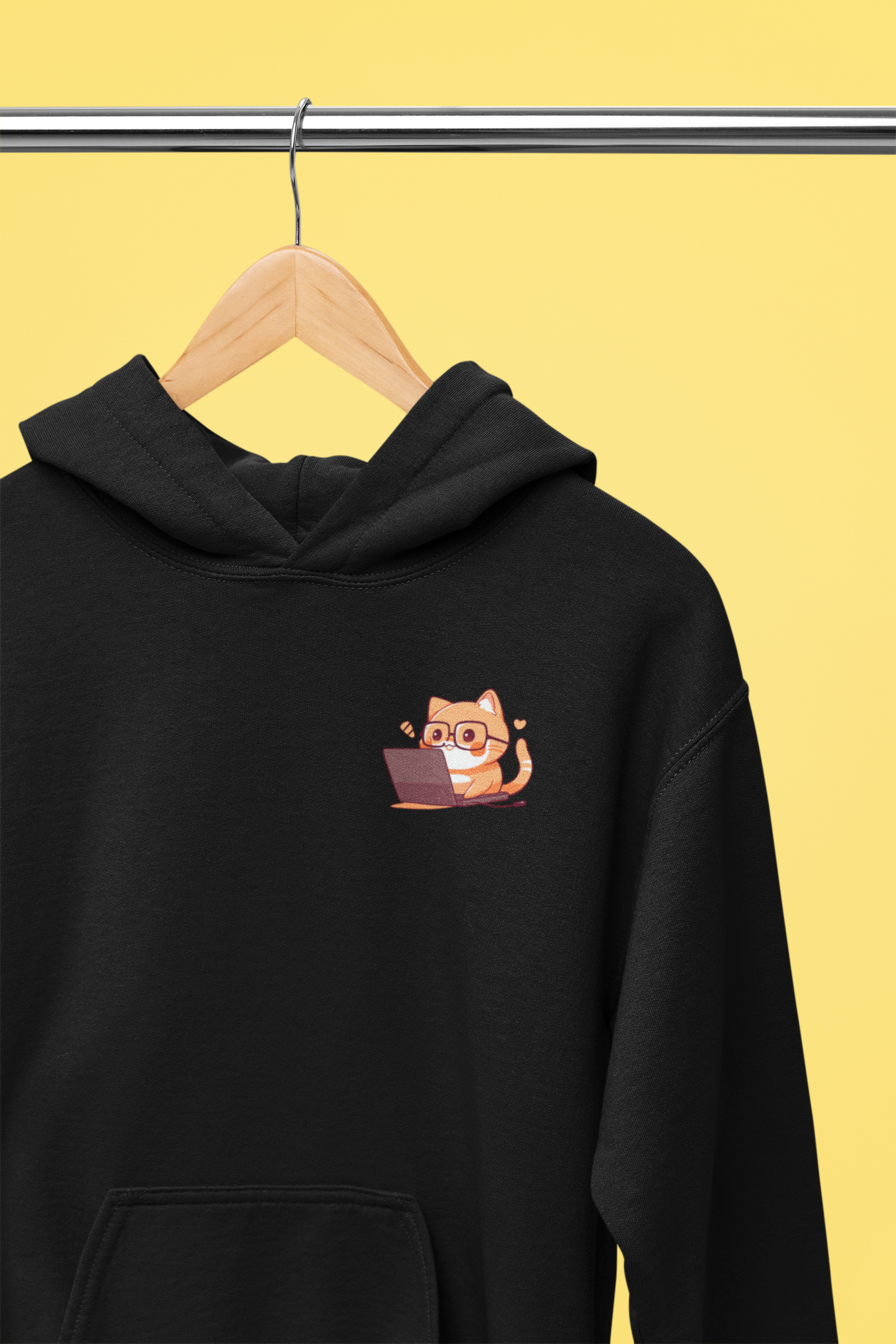 Nerd Tabby Workaholic Hoodie