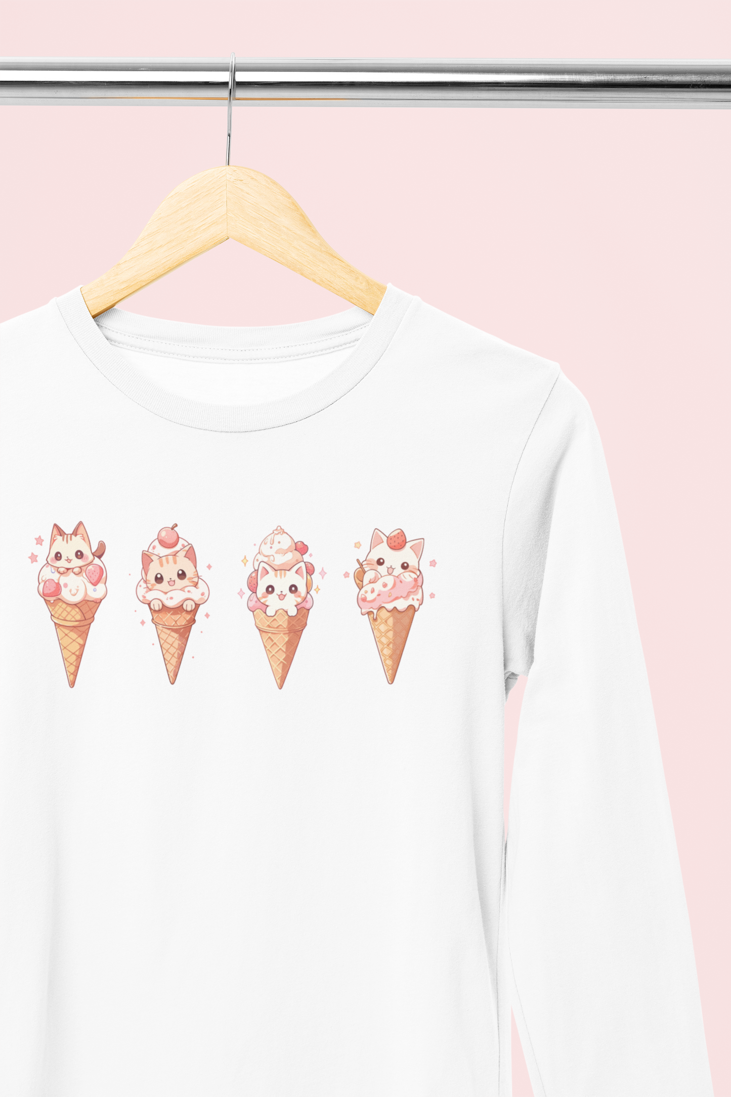 Cat Cones Long Sleeve Tee