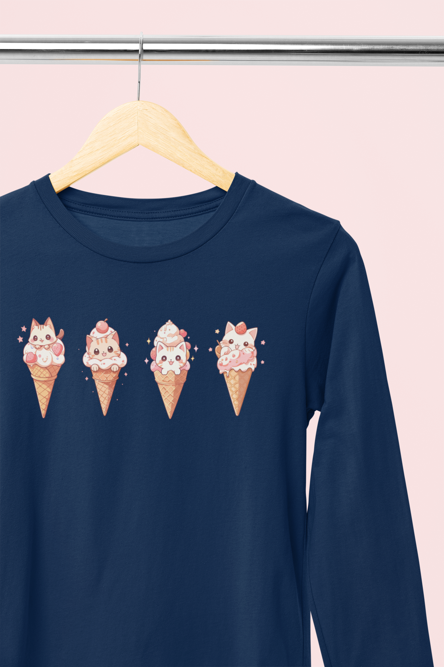 Cat Cones Long Sleeve Tee