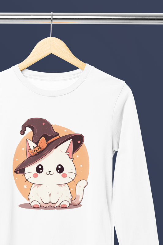 Whisker Wizard Cat Long Sleeve Tee