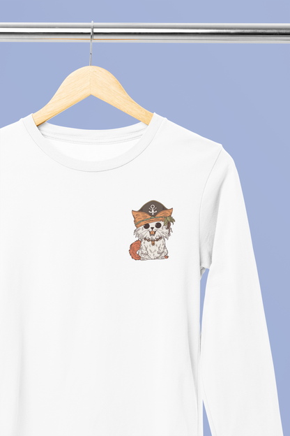 Purr-ate King Long Sleeve Tee