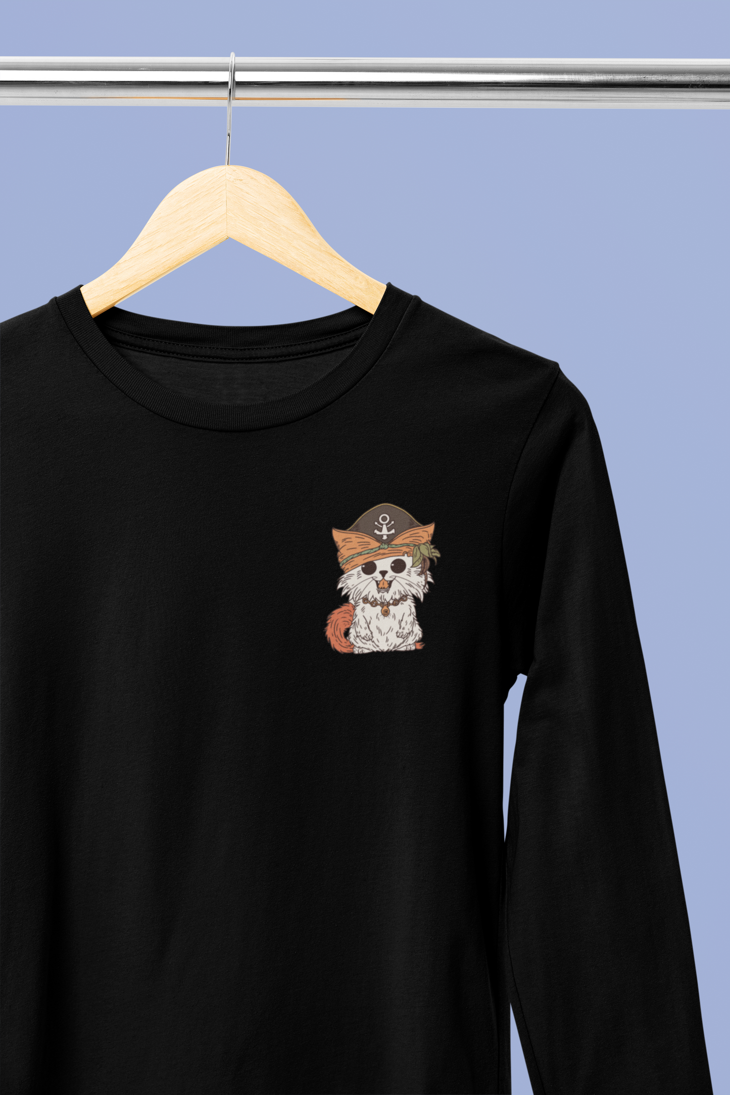 Purr-ate King Long Sleeve Tee