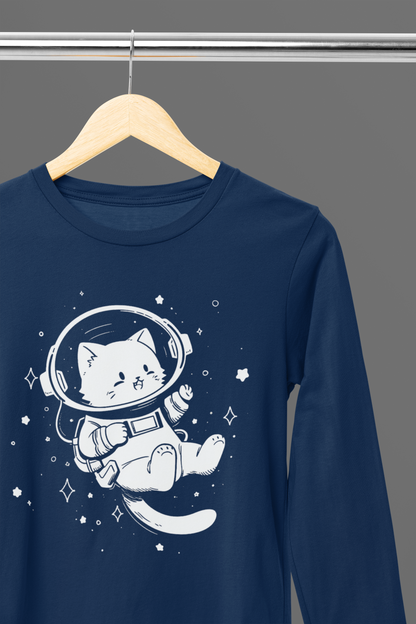 Galactic Cat Explorer Long Sleeve Tee